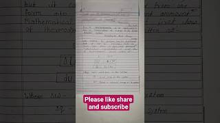 First Law of Thermodynamics Law of conservation of energy thermodynamics chemistry shorts [upl. by Ennairek]