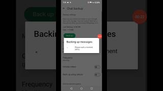 How To Chat Backup On WhatsAppshortwhatsapp tutorial tips tech chat backup [upl. by Christos115]