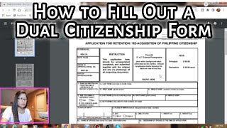 How to Fill Out a Dual Citizenship Form  jemlizvlogs [upl. by Scoville]