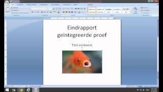 Cursus Word Les 1 Titelblad Ontwerpen Voor Beginners [upl. by Chon]