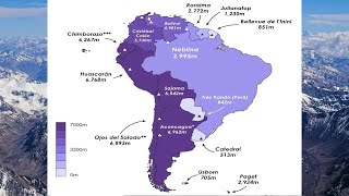 The Highest Mountain of Each South America Country [upl. by Porter]