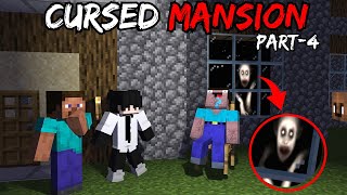 MINECRAFT CURSED MANSION 🏠 PART4  Horror video in hindi [upl. by Asle]