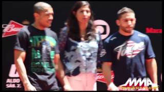 UFC 179 staredowns [upl. by Tristas]