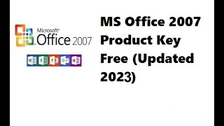 MS Office 2007 install free  download ms office 2007  in new version 2023 [upl. by Novelia]