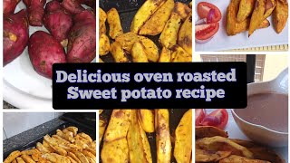 Oven roasted sweet potatoes recipe food How to roast sweet potatoes in an oven [upl. by Yrrek]