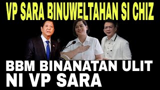 VP SARA BINUWELTAHAN SI CHIZ SABAY BANAT ULIT KAY PBBM  Junesday Channel [upl. by Soane]