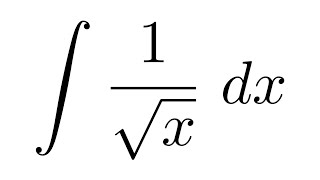 Method 1 Integral of 1sqrtx [upl. by Demetre342]