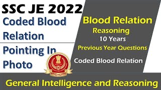 Blood Relation Solving Trick  Blood Relation Coded and Photograph Questions  SSC JE PYQ [upl. by Azpurua]