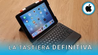 Recensione Logitech Slim Combo la tastiera DEFINITIVA per iPad 97quot 5a e 6a generazione [upl. by Eichman]