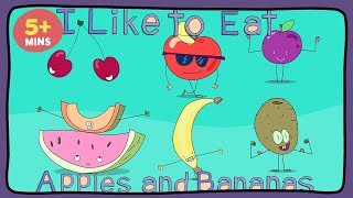 I Like to Eat Apples and Bananas 🍎🍌 Nursery Rhymes amp Kids Songs by Sweet Tweets  ZeeKay Junior [upl. by Slavic]