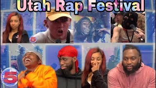 Utah Rap Festival Channel 5 Reaction [upl. by Hgielrak]