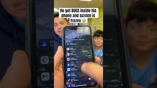 I FIXED His PHONE With a Simple TRICK 😳 shorts funny iphone apple ios fyp [upl. by Meilen974]