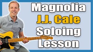 JJ Cale Magnolia Guitar Lesson Solo [upl. by Treulich]