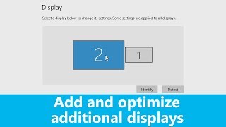 Windows 10 How to add and optimize additional displays [upl. by Janina]