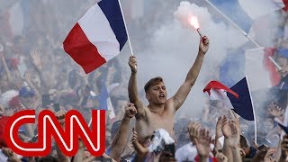 France celebrates 42 World Cup win over Croatia [upl. by Cavan77]