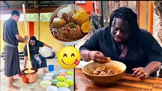 Odiifuor Kwabena Asiamah enjoying his Fufu 😋🍲🧆🥙🍖🍗🍛 but did you hear what he said 🤫😂😂😂 [upl. by Vidal]