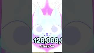 Galaxy Fox 1120000000  PETS GO  Roblox shorts roblox petsgo [upl. by Onimod]