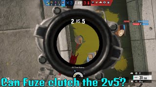 Fuze 2v5 Clutch Rainbow Six Siege [upl. by Denyse]