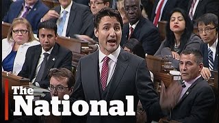 Justin Trudeau accused of manhandling and elbowing in House of Commons [upl. by Yeh]