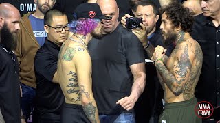 UFC 299 Sean O’Malley vs Marlon Chito Vera 2 Weigh in Face Off [upl. by Lupee645]