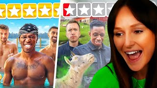 Freya Reacts to SIDEMEN 7 STAR VS 1 STAR HOTEL KSI EDITION [upl. by Santoro681]