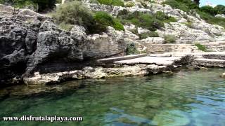 Cala en Forcat Menorca Las dos zonas de baño [upl. by Duarte641]