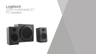 Logitech Z333 Multimedia 21 PC Speakers  Product Overview  Currys PC World [upl. by Ennaxor]