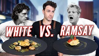 Lobster Ravioli CAGE MATCH Gordon Ramsay vs Marco Pierre White [upl. by Naashar278]