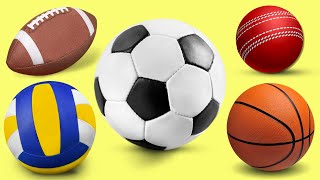 Sports Ball Song for Kids LEARN BALLS FOR KIDS [upl. by Herring]