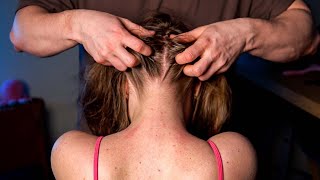 ASMR Insomnia Treatment  Nape amp Scalp Tingles NO Talk [upl. by Eemiaj]