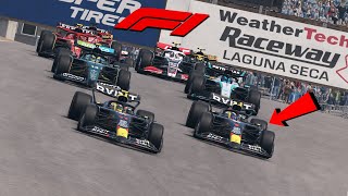 CAN F1 RACE AT LAGUNA SECA [upl. by Eimiaj29]