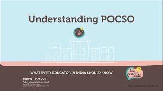 Understanding POCSO for Educators [upl. by Selrac]