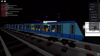 NS 93 Ruta verde En roblox Metro de santiago Linea 2 descarrilado XD [upl. by Isleen]