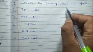 Convert the following paise into rupees [upl. by Anaib712]