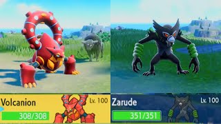 Pokémon Scarlet amp Violet  Two Special Legendary Volcanion amp Zarude  All Moved amp Tera [upl. by Neelra835]