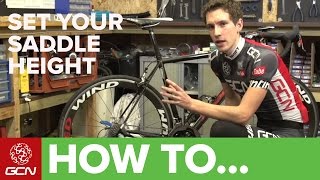 How To Set Your Road Bikes Saddle Height  Tips For Getting Your Saddle Position Right [upl. by Doty]