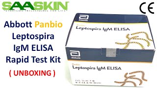 Abbott Panbio Leptospira IgM ELISA Test Kit  CE Certified  UNBOXING [upl. by Nodroj650]