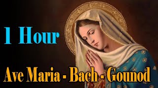 Ave Maria Bach Gounod  Relaxing Classic Piano Music  1 HOUR  Ave Maria Instrumental Piano Cello [upl. by Riatsila]