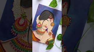 DIY Lady Canvas  Canvas Painting Ideas  Fevicryl Hobby Ideas India [upl. by Winni]