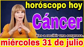 horoscopo de hoy Cáncer  Horóscopo Diario  Cáncer  31 de julio de 2024 [upl. by Orlena]