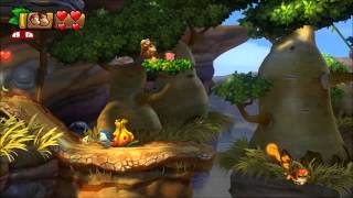 Donkey Kong Country Tropical Freeze  100 Walkthrough  32 Baobab Bonanza Puzzle and KONG [upl. by Cotsen524]