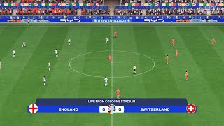 England vs Switzerland 06072024 Quarterfinal UEFA Euro 2024 EA FC 24 [upl. by Humfrid]