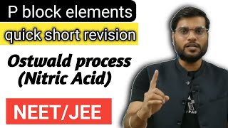 Ostwald process  Nitric Acid  preparation method of Nitric acid  inorganic chemistry neet2021 [upl. by Mavis]