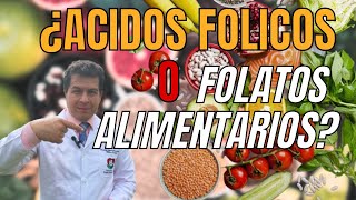 ACIDOS FOLICOS NO FOLATOS ALIMENARIOS SI Dr javier E Moreno [upl. by Davies]