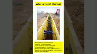 What is Trench Shoring shorts [upl. by Kendal]