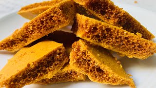 Honeycomb Recipe  kotkoti recipe caramel bar recipe কটকটি রেসিপি [upl. by Sink]