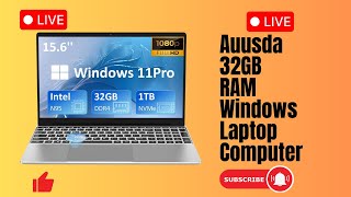 Auusda 32GB RAM Windows Laptop Computer  Realtecshop [upl. by Ydorb]