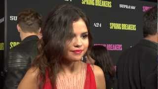 Selena Gomez Interview  Spring Breakers Premiere [upl. by Galina39]