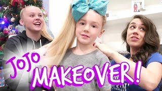 JoJo Siwa Makeover at Miranda Sings 10 Million Subscribers Party [upl. by Yanahs882]