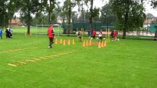 Koordinationsstaffel beim INTERSPORT kicker Fußballcamp in Straß [upl. by Haskel427]